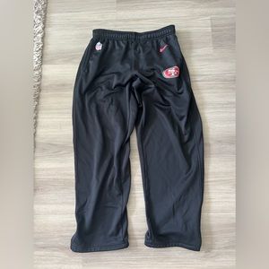 Black Nike 49ers sweat pant size Large good condition